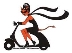 evil scooter sticker