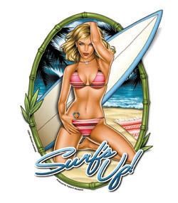 surf's up sticker - lg