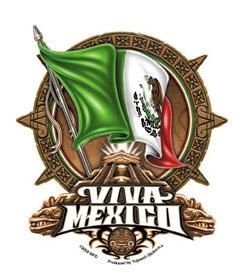 Flowing Mexican flag flies Flowing Mexican flag flies