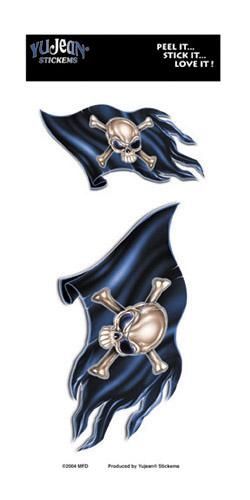closeout-pirate flag sticker