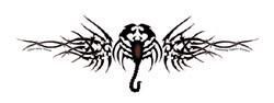closeout-tribal scorpion sticker