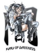 Kanji Fairy of Darkness Sticker