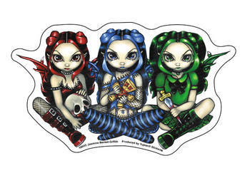 Wicked, Tricksy and False Goth Fairy Sticker
