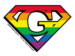 diamond cut gay sticker