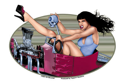 Hotrod Pinup Art