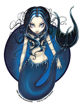 mermaid of the deep sticker