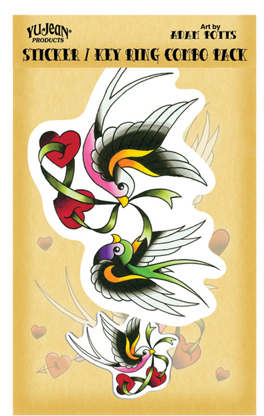 Adam Potts Tattoo Swallows combo pack