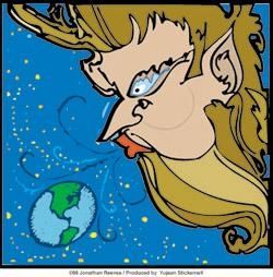 closeout-old man universe sticker