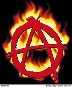 anarchy flame sticker