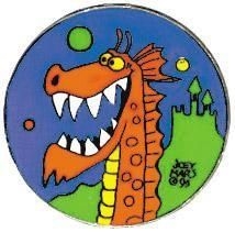 crafters special - enamel dragon charm