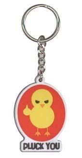 pluck you keychain