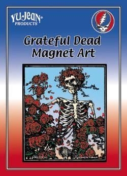 Grateful Dead skeleton & roses magnet