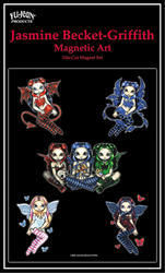 jasmine's fairies die-cut magnet set