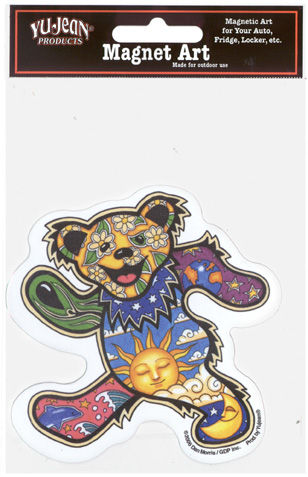 Grateful Dead celestial dancing bear die-cut magnet