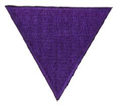 closeout-lg purple triangle patch