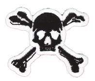 skull cutout patch