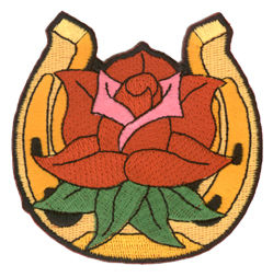 horseshoe rose patch