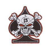aftermath spade skull patch small