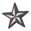 nautical star rubber button