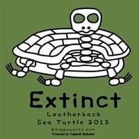 CLOSEOUT-extinct leatherback turtle sticker