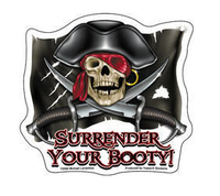 Surrender Your Booty Sticker