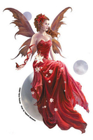 Nene's Crimson Lily Fairy Sticker