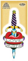 Adam Potts Love Hurts Sticker | Stickers-Window