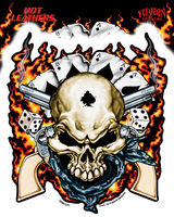 Hot Leathers Dead Man's Hand Sticker