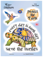 Dan Morris Save The Turtles 6x8 Sticker