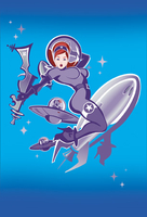 Purple Rocket Postcard