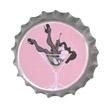 Bawidamann Martini Retro Pin-Up Button