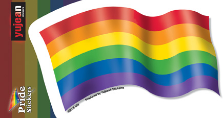 Pride Rainbow Flag Sticker