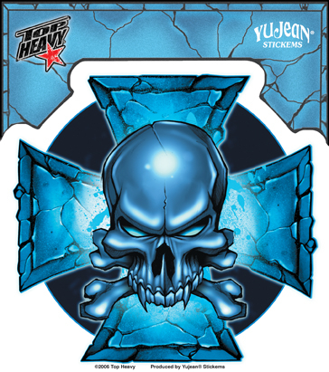 Blue Cross of Iron Sticker