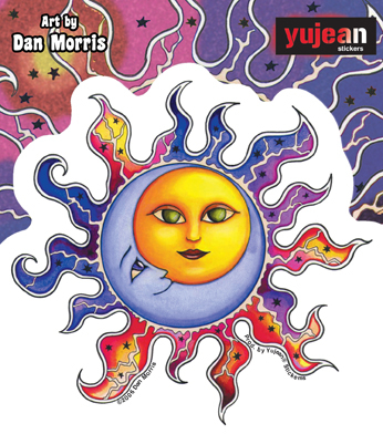 Dan Morris Sun-Moon Sticker