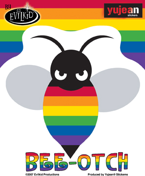 Pride Bee-Otch Sticker