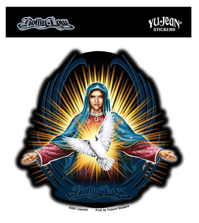 Virgin And Dove Sticker