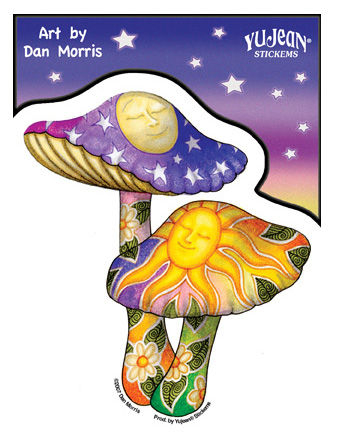 Dan Morris Mushroom Sticker