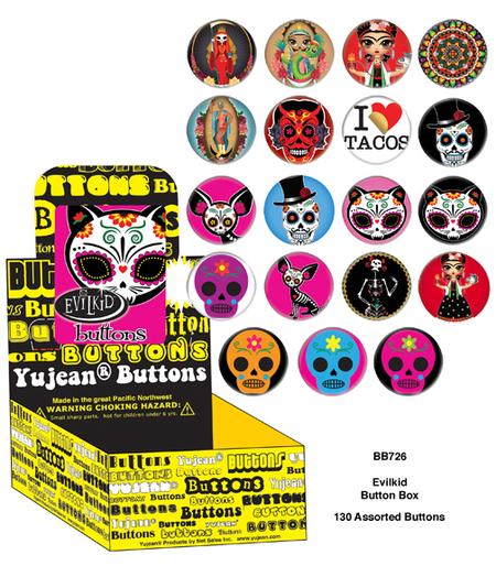 Evilkid Dos button box | Day of the Dead Wallets, Key Chains, & Metal Signs!