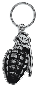 Skygraphx Grenade Metal Keychain | Skool Daze