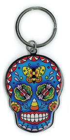 Sunny Buick Candy Sugar Skull Metal Keychain | Keychains!