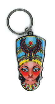 Sunny Buick Nefertiti Keyring | Tattoo