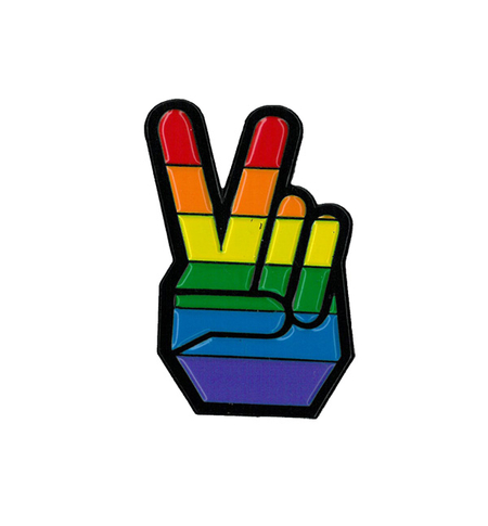 Pride Peace Hand Enamel Pin | Enamel Pins