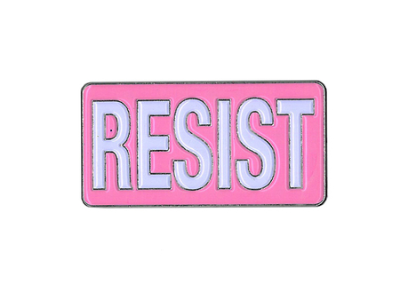 Pink Resist Enamel Pin | #RESIST