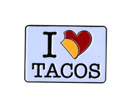 Evilkid I Heart Tacos Enamel Pin | The Very Latest!!!