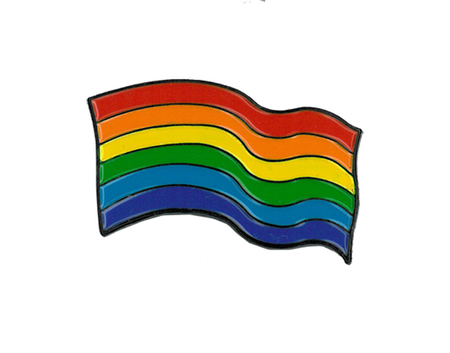 Rainbow Flag Enamel Pin | Gay Pride, LGBTQ