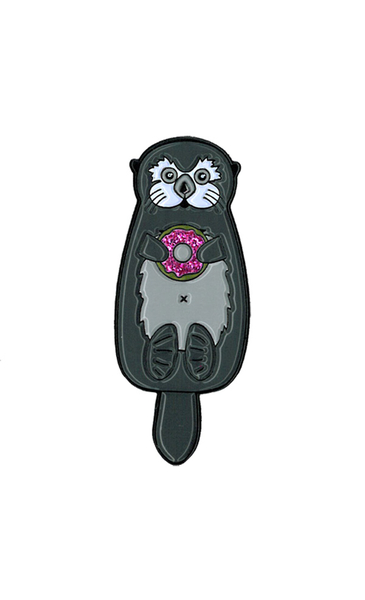 Cali Otter with Donut Enamel Pin | LOL!!!