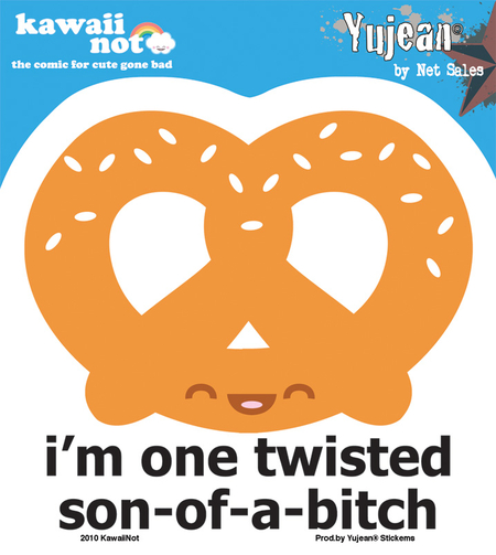 Kawaii Not Twisted Sticker