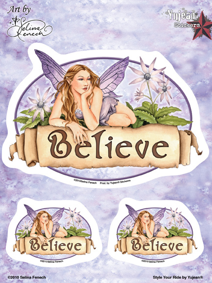 Selina Fenech Believe Fairy 6x8 Sticker | Stickers