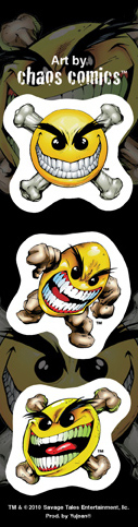 Chaos Mini Smileys Strip Sticker | Chaos Comics