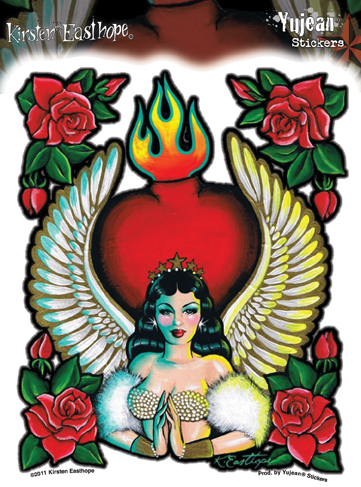 Kirsten Easthope Avamaria Pinup Sticker | Kirsten Easthope